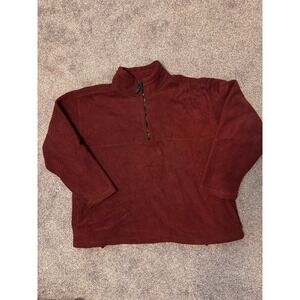 Pro Spirit Men's Maroon Quarter-zip‎ Sweatshirt